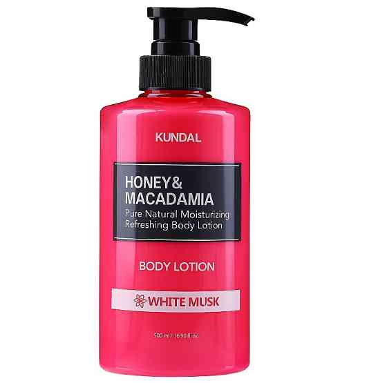 Поживний ароматичний лосьйон для тіла Honey & Macadamia Body Lotion White Musk Kundal 500 мл Київ