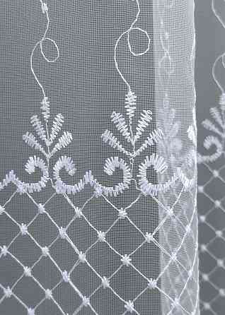 Тюль фатин з вишивкою колір холодний білий 1731т Київ