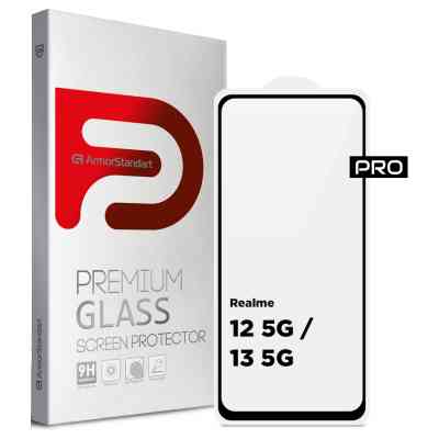 Скло захисне Armorstandart Pro Realme 12 5G / 13 5G Black (ARM77900) Вінниця
