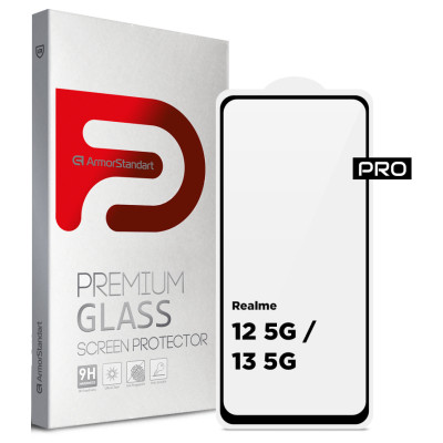 Скло захисне Armorstandart Pro Realme 12 5G / 13 5G Black (ARM77900) Вінниця - фото 1