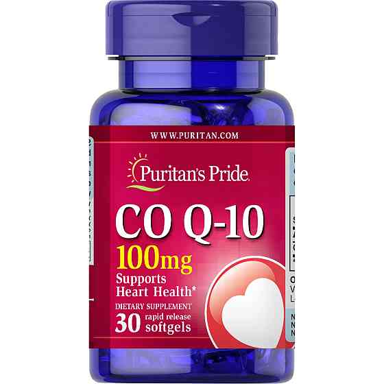 Коэнзим Puritan's Pride CO Q-10 100 mg (Q-SORB), 30 гелевых капсул Луцк