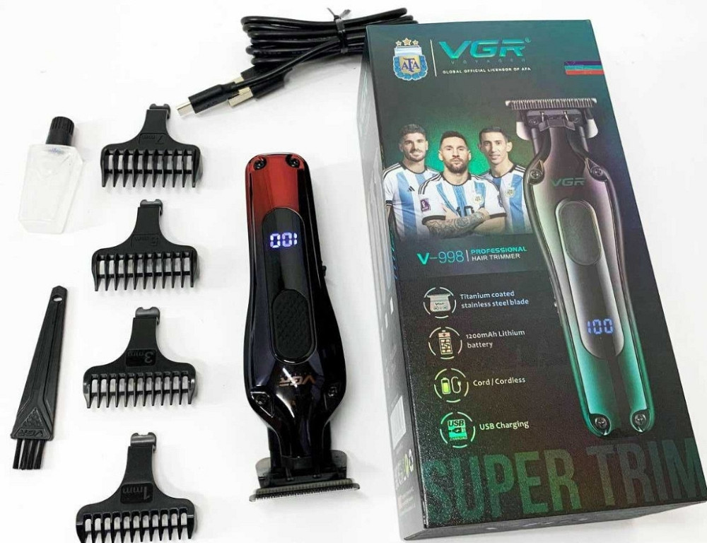 Профессиональная машинка для стрижки, триммер VGR с насадками, электробритва. Харьков - изображение 3