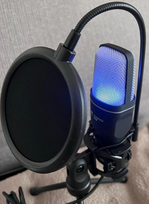 USB микрофон Профессиональный конденсаторный микрофон для ПК компьютера. Киев - изображение 1