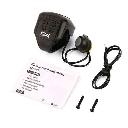 Сигнализация велосипедная кодовая, велозвонок SunDing SD-605, громкая Винница