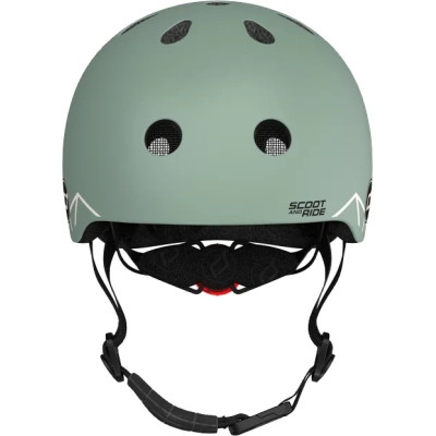 Шлем Scoot&Ride 45-51см, зеленый, с фонариком (SR-181206-GREENLINES) Винница - изображение 4