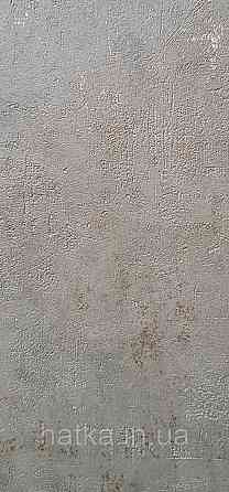 Обои виниловые на флизелине Caselio 0.53х10 Beton 2 под штукатурку под бетон болотные зеленые с золотом Киев