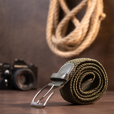 Ремень Vintage Текстильный мужской Оливковый (20527) Винница - изображение 7