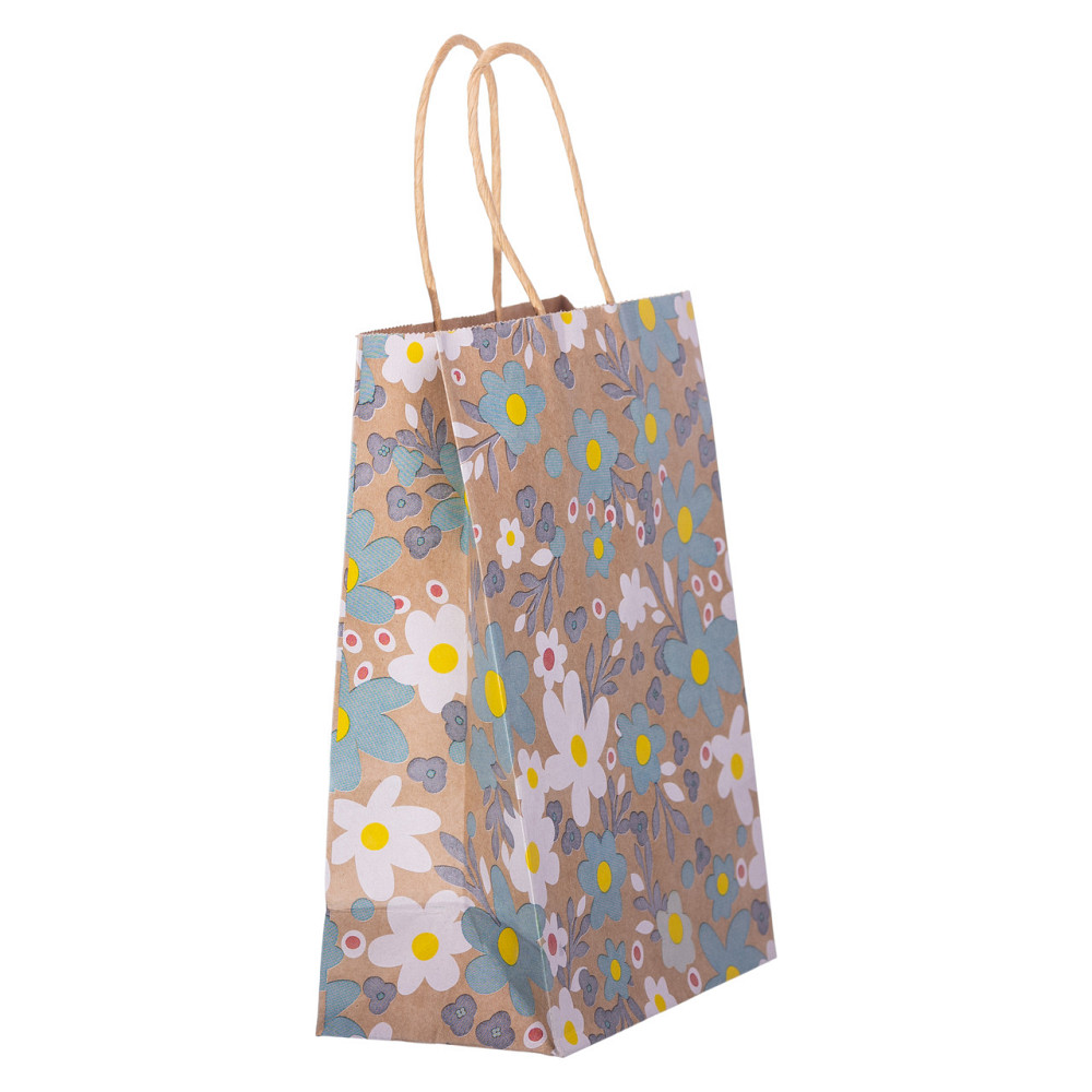 Yiwu Набір подарункових крафтових пакетів з паперу 12 (шт.) гарні пакети для подарунків 15×8×21 Коломия - фото 1