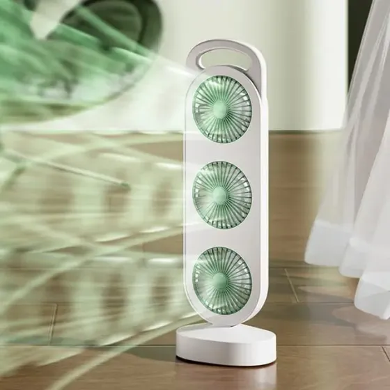 Вентилятор аккумуляторный, 1200мАч, от USB, S-31 / Мини вентилятор портативный / Настольный вентилятор Коломия
