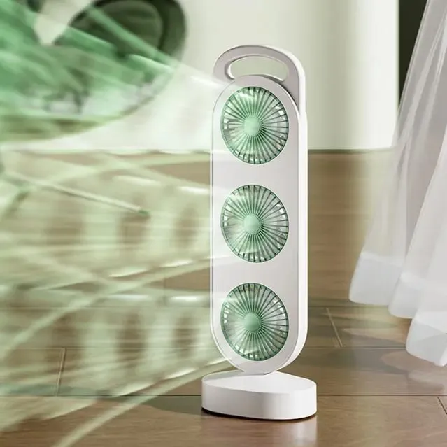 Вентилятор аккумуляторный, 1200мАч, от USB, S-31 / Мини вентилятор портативный / Настольный вентилятор Коломия - фото 1