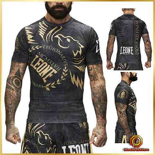 Рашгард спортивный мужской для тренировок единоборств кроссфита, Рашгард с коротким рукавом Leone Legion M Киев