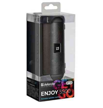 Портативна Bluetooth колонка Defender Enjoy S500 10Вт microSD USB TWS (Чорний) Київ