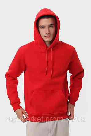 Худи мужское базовое утепленное RAY BASIC красное (U0401M-Red) M Киев