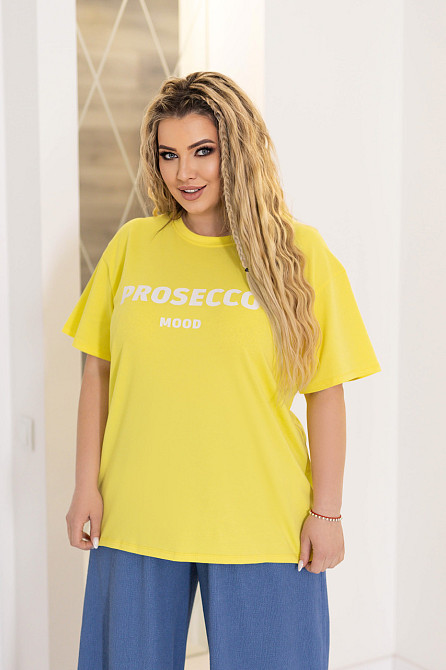 Футболка оверсайз женская Prosecco батал Киев - изображение 6