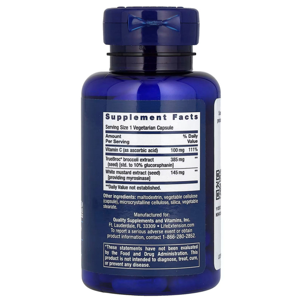 Брокколи с мирозиназой Life Extension Optimized Broccoli with Myrosinase 30 капс Киев - изображение 2