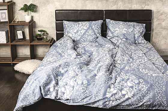 Ecotton Комплект постільної білизни Ecotton полуторний 150х215 см Орнамент блакитний Коломия