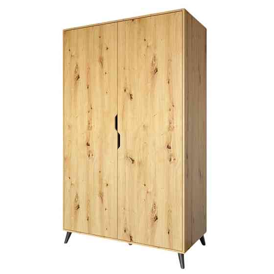 Шафа дводверна з чорними ніжками М-ЗОН Борн 1200 Дуб Артизан (MZN-031060) Львів