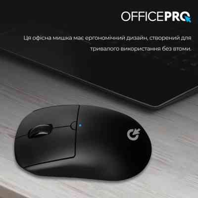 Мышка OfficePro M307B Silent Click Wireless/Bluetooth Black (M307B) Винница