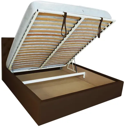 Ліжко Coventry VIP 120 х 190 см Fly 2231 A1 З додатковою металевою цільнозварною рамою Темно-коричневий Київ