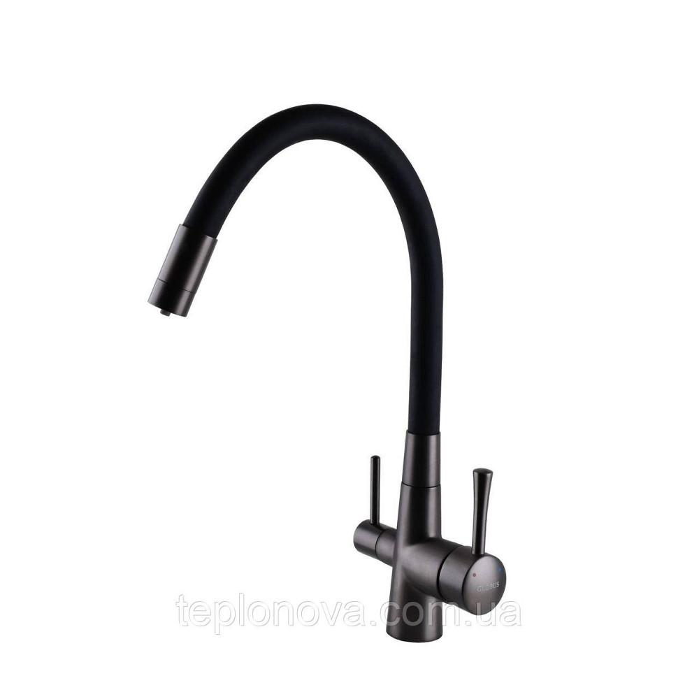 Змішувач для кухні під осмос Globus Lux LAZER GLLR-0903-11-GRAPHITE Чернівці - фото 3