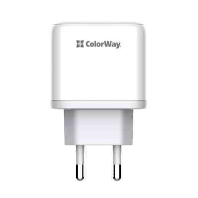 Зарядное устройство ColorWay Power Delivery Port PPS USB (Type-C PD+ USB QC3.0) (45W) white (CW-CHS042PD-WT) Винница