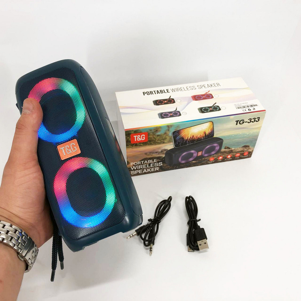 Колонка для вечірок з ду TG333, Bluetooth колонка з динамічним підсвічуванням usb s Bluetooth UW-38 Львів - фото 12