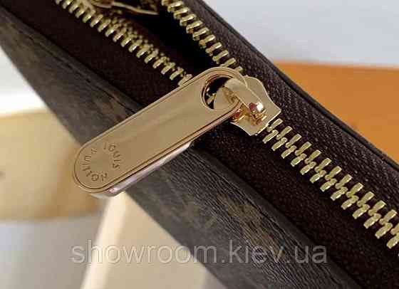 Жіночий гаманець Louis Vuitton (60017) dark brown Київ