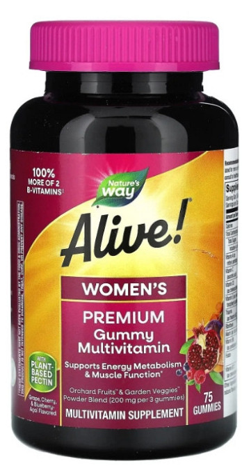 Вітаміни для жінок  Nature's Way Alive!, Women's Vitamins 75 жел таб ассорти Київ - фото 1