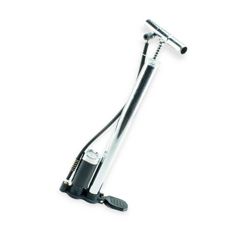 Насос ручной с маном. и рессивером 38х500 метал. ручка хром Мукачево - изображение 1
