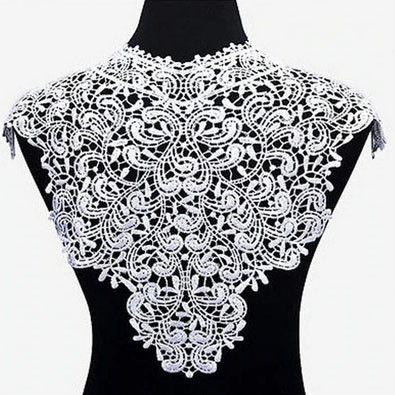 Воротник кружевной белый пришивной Киев - изображение 1