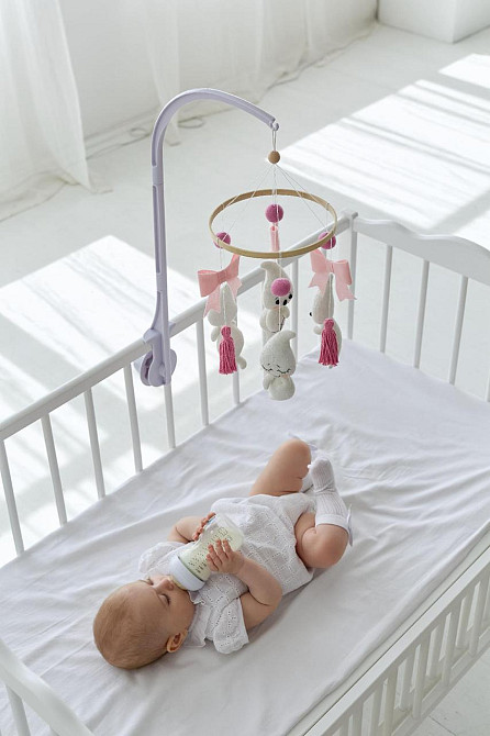 Дитячий мобіль на ліжечко для немовлят WoollyFox "Добрі привиди" Київ - фото 4