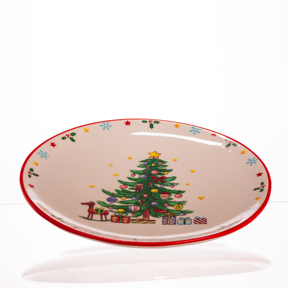 Yiwu Новорічна тарілка з порцеляни Ø21.5 (см) CR-1-2 Коломыя - изображение 2