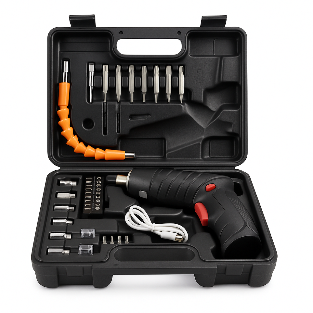 Дрель шуруповерт для дома, Надежные отвертки для дома, Шуруповерт с аккумуляторами в чемодане FE-95 Львов - изображение 11