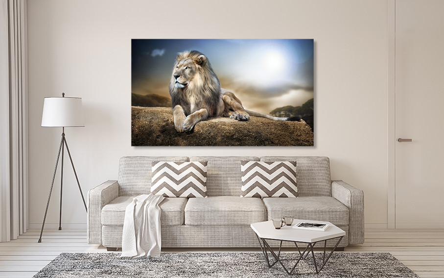 Картина холст в гостиную / спальню  Лев    MLP_109 50x100 см Киев - изображение 2