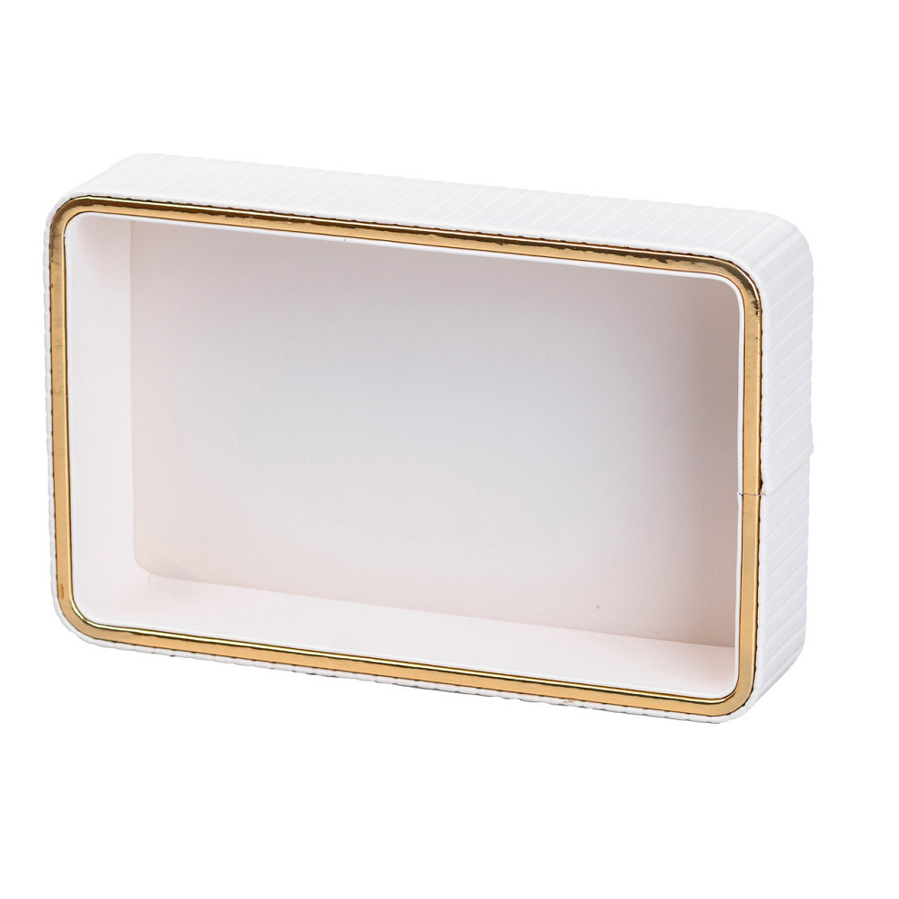 Салфетница на стол из эко-кожи 25 х 15.5 х 5 см Белый HP9900W Киев - изображение 3