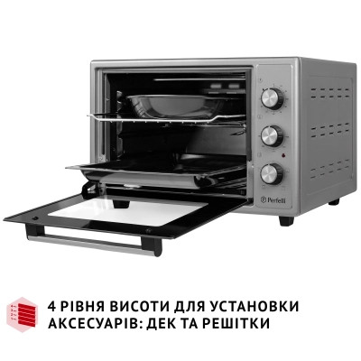 Электропечь Perfelli MIRAGE 37 GREY Винница - изображение 12