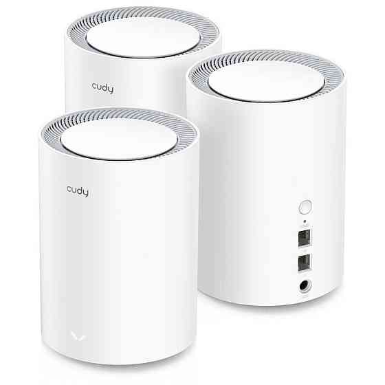 Маршрутизатор WiFi Mesh-система WiFi 6 Cudy M1800 дводіапазонний гігабітний AX1800 (3-Pack) Київ