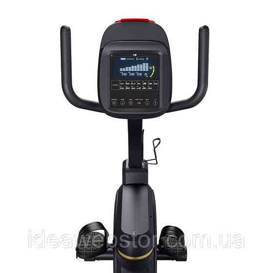 Горизонтальний велотренажер Hop-Sport HS-5000L Ranker чорно-золотистий Київ