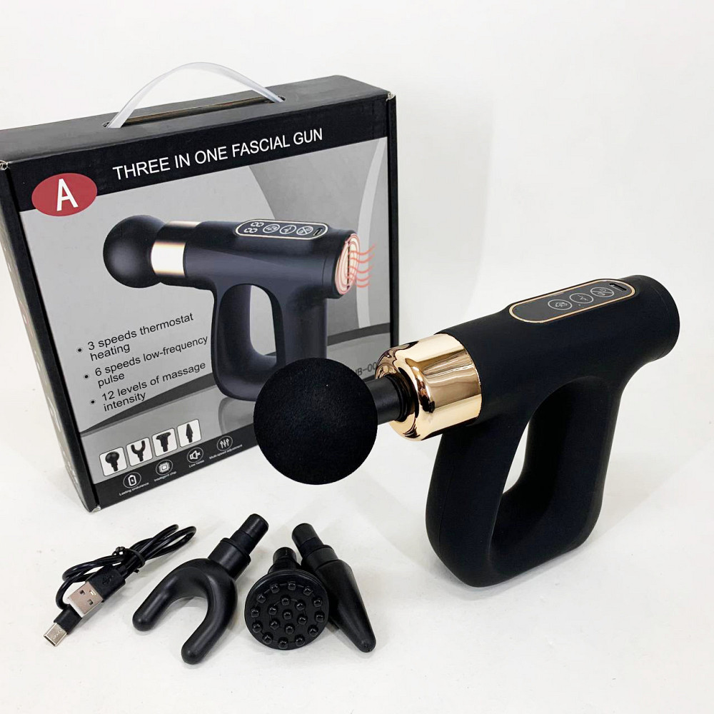 Портативний масажер для тіла, Ударний вібромасажер для тіла, Портативний перкусійний масажер ZK-82 Львів - фото 10