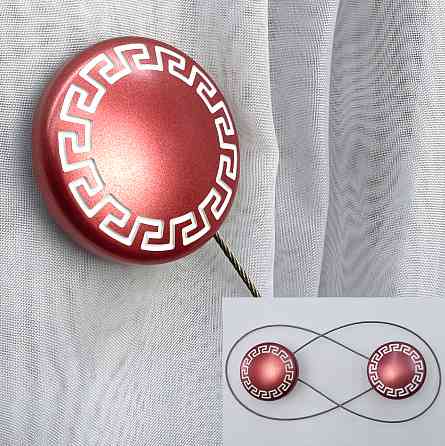 Магниты для штор и гардин Афина 2 шт Коралловый (81-265) Киев