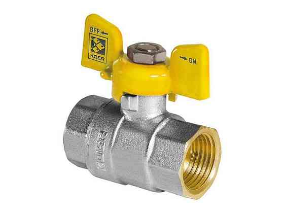 Кран шаровий 1/2 ГГБ ГАЗ (KR.217.G) KR0032 ТМ KOER Solmir Київ