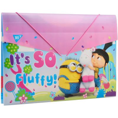 Папка на резинках Yes А4 Minions Fluffy (491684) Вінниця - фото 1