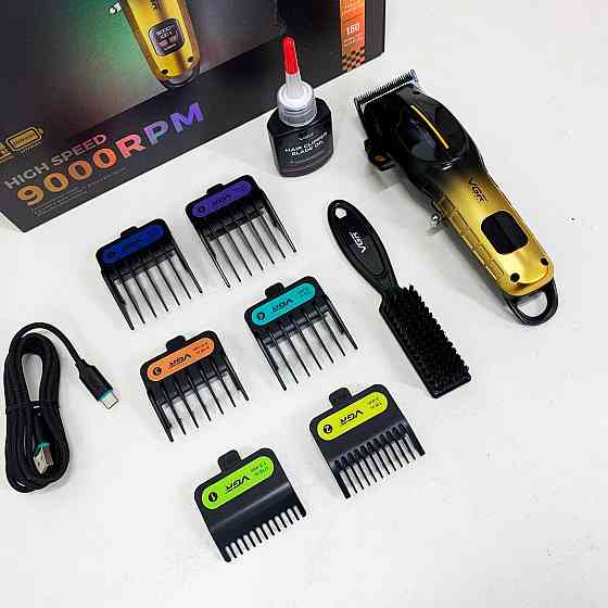 Електрична машинка з насадкою для бороди VGR, Машинка для стрижки на акумуляторі Тример скронь YN-28 Львів