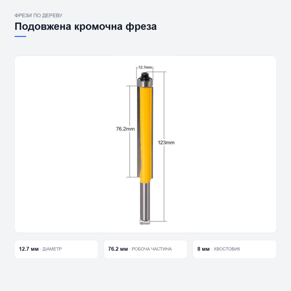 Удлиненная кромочная фреза по дереву Киев - изображение 5
