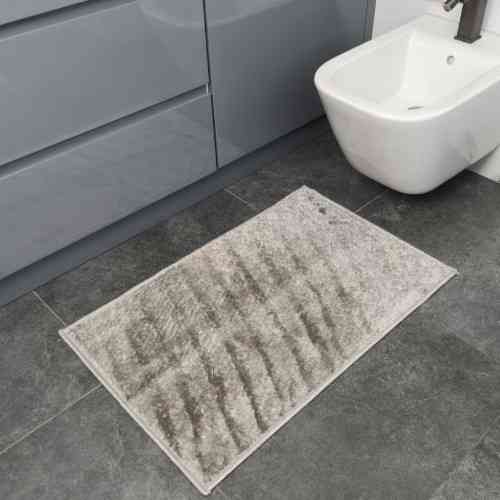 Набір килимків для ванної кімнати 2шт 50*80см+40*50см U-виріз Ромб Smile світло-сірий поліпропілен Дариана Житомир
