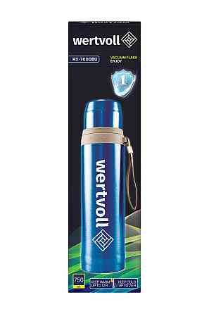 WERTVOLL Термос WERTVOLL "ENJOY" 750 мл SS синій RX-7000BU Киев