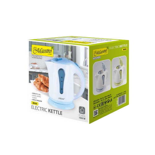 Електрочайник 1л 1000W (диск) MR-028-BLUE Maestro Житомир