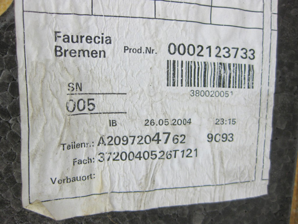 Mercedes-Benz  A2097204570 9C93 Передня ліва дверна карта антрацит з тканинною вставкою Elegance CLK C209 Одеса - фото 2