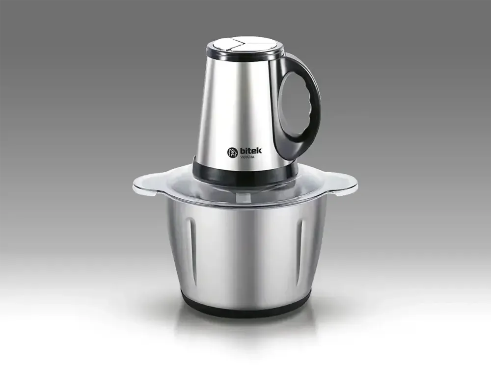 Кухонный комбайн-подрібнювач Блискавка BITEK BT-2025 3 л, 4000 Вт, многофункциональный, металл чаша Одесса - изображение 2