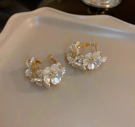 Серьги трендовые 2023 Цветы Киев - изображение 2